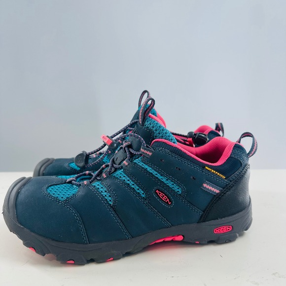 Keen Shoes - Keen Waterproof Hiking Trail Shoes Athletic Comfort Walking Blue Pink 5‎